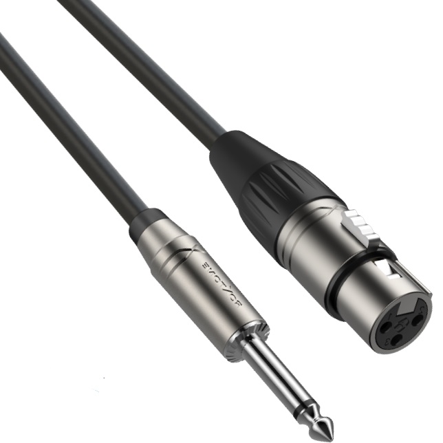 Kabel przewód mikrofonowy XLR JACK 6,3mm 5 m Roxtone SAMURAI SMXJ210L5