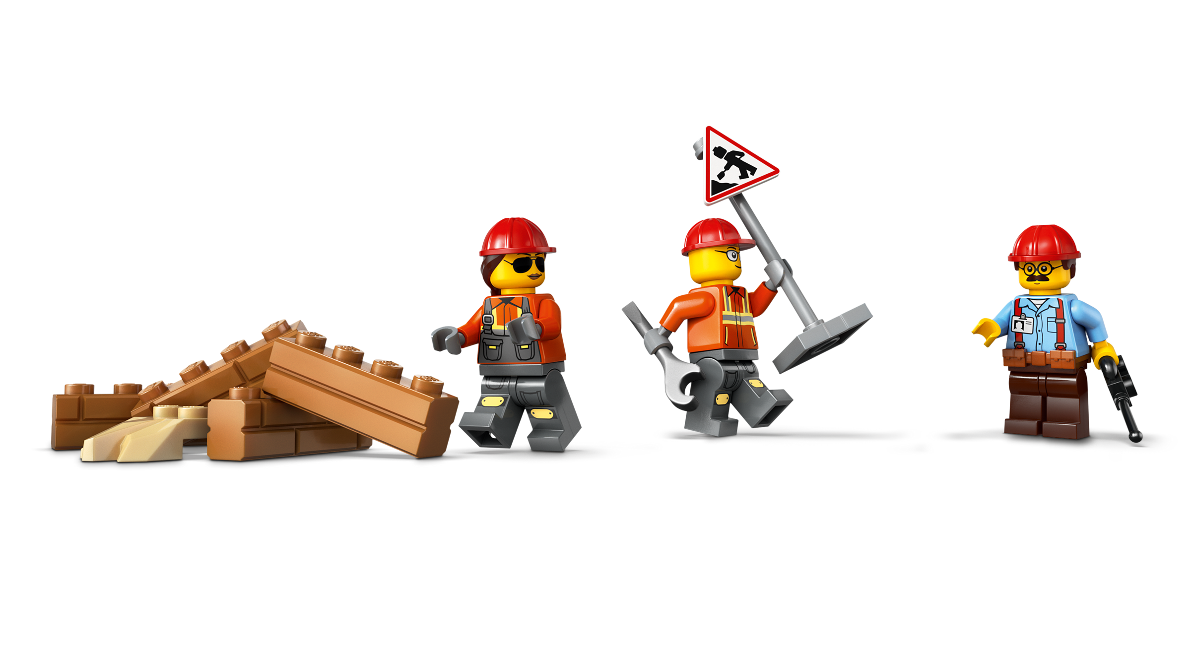 LEGO City Żółty buldożer 60466 pojazd budowlany z silnikiem i osobami 60466