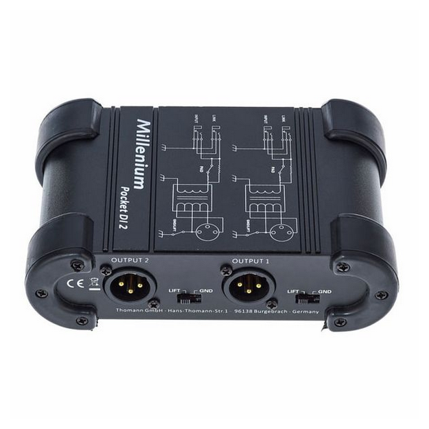 Pasywny 2-kanałowy moduł DI Box Dual/Mono Millenium Pocket DI 2