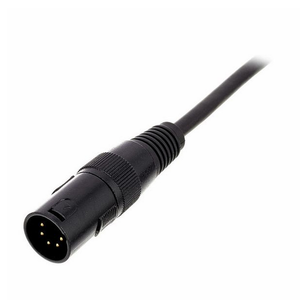Kabel przejściówka DMX do świateł oświetlenia XLR 5-pin XLR 3-pin pro snake