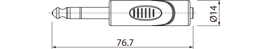 Redukcja adapter przejściówka mini Jack Jack 6,3mm RPAN240