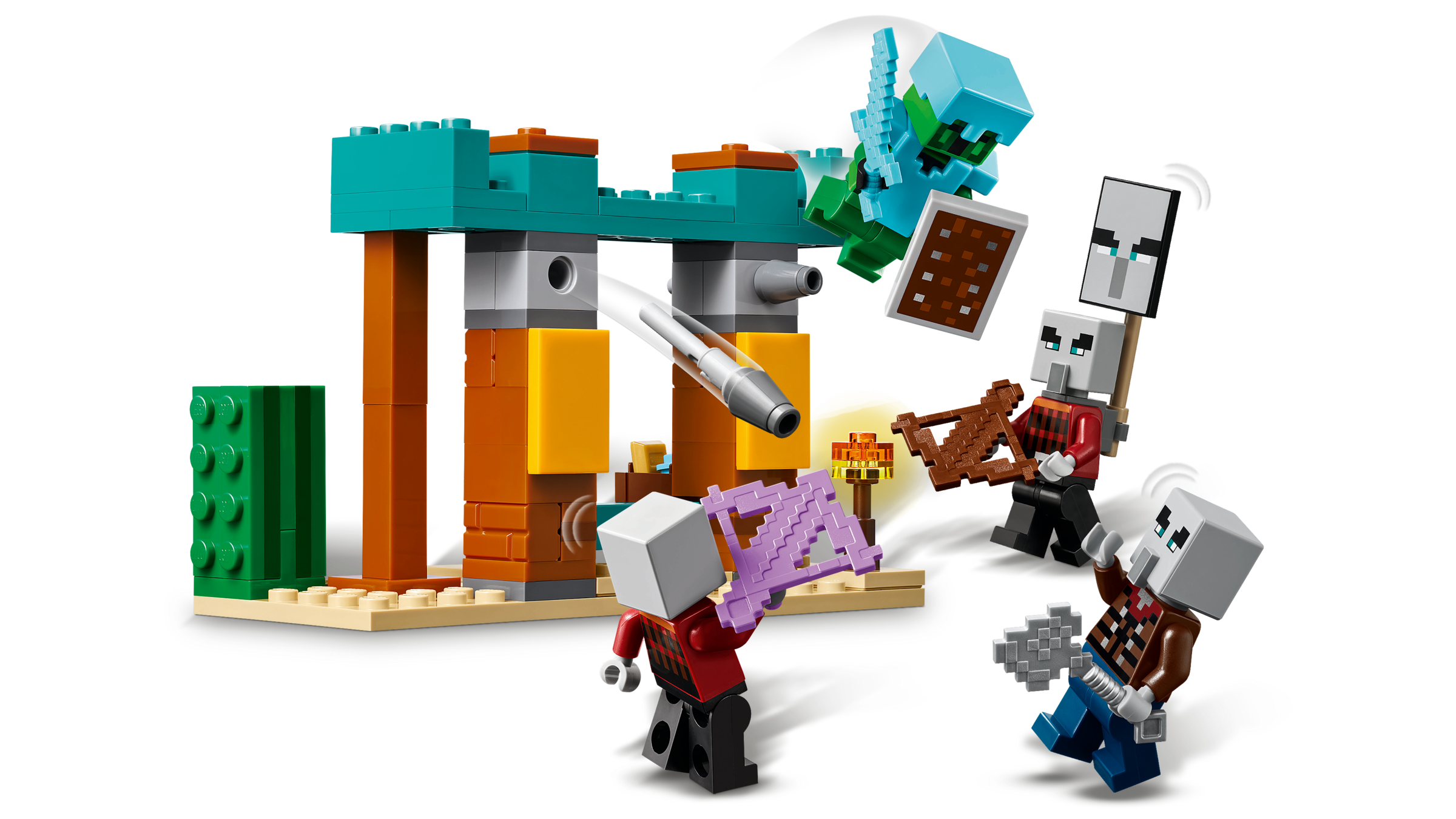 LEGO Minecraft Pustynny Patrol Złosadników 21267 - akcja dla dzieci +7