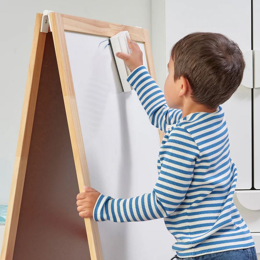 Pisaki do tablic z gąbką 4 kolory bezpieczne dla dzieci IKEA MÅLA