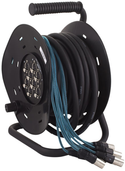 Kabel wieloparowy multicore mikrofonowy 8x XLR 15m bęben the sssnake MCT 8