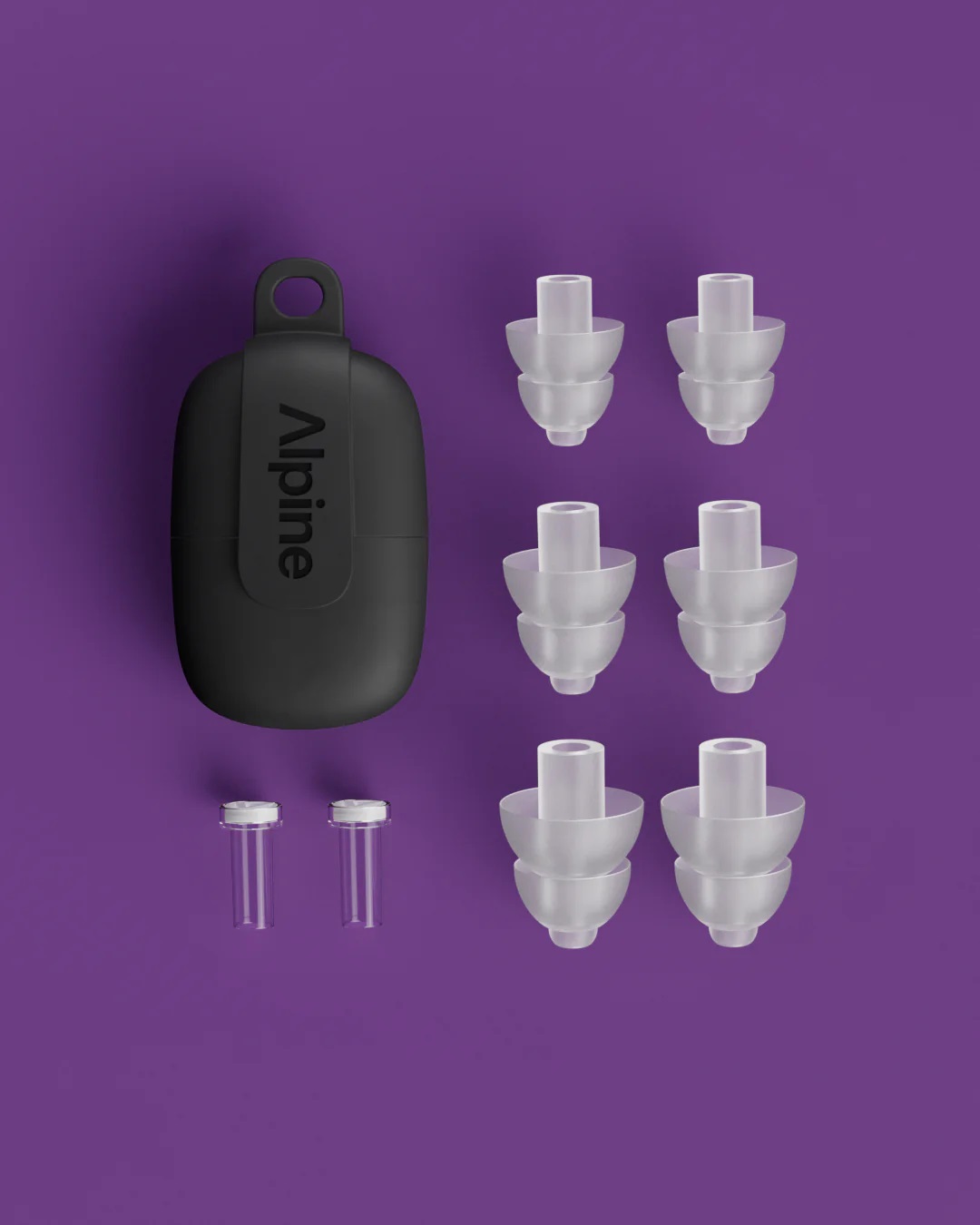 Zatyczki do uszu Alpine PartyPlug Pro Clear na koncert 3 rozmiary S/M/L