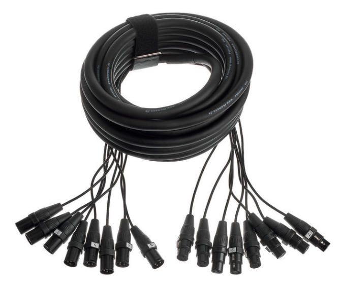 Kabel wieloparowy multicore audio mikrofonowy 8x XLR 10 m the sssnake