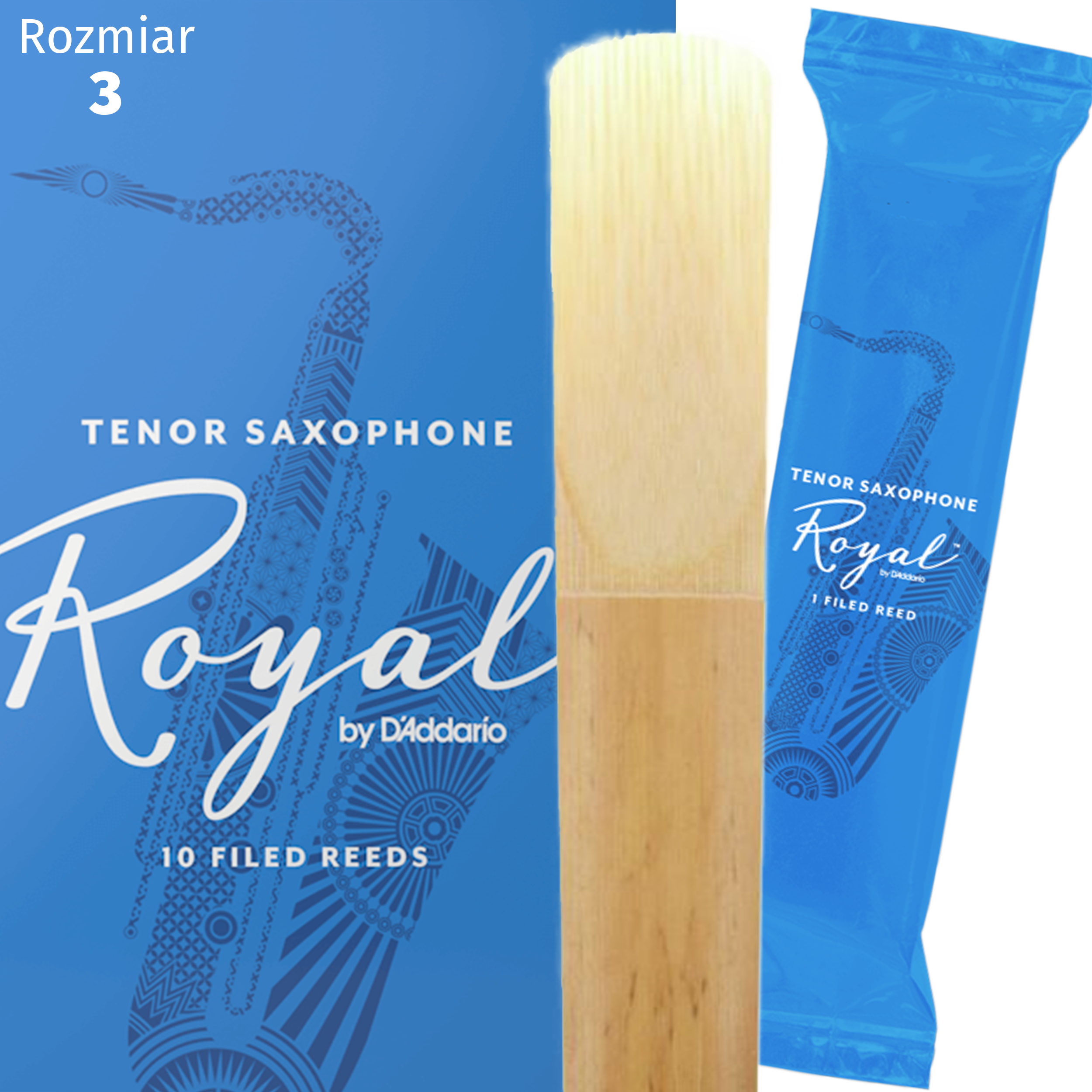 Stroik saksofon tenorowy tenor 3 Rico ROYAL Daddario RKB1030 1 szt.