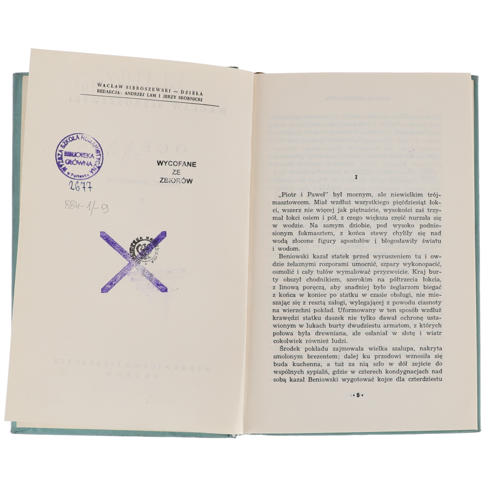 Wacław Sieroszewski Ocean Części I i II Dzieła1963