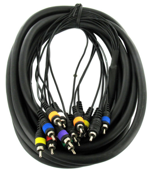 Kabel wieloparowy multicore audio sygnałowy 8x RCA Cinch 5 m the sssnake
