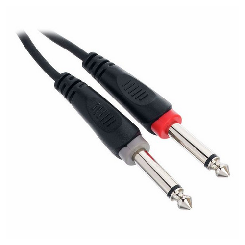 Kabel przewód audio sygnałowy 2x Jack 6,3 mm 6 m Cordial EU 6 PP
