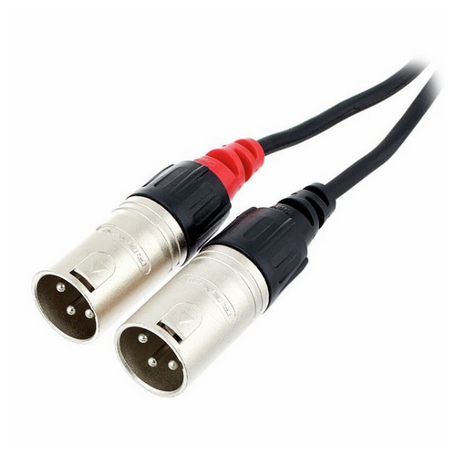 Kabel audio sygnałowy 2x RCA Cinch XLR 1,5m REAN Neutrik Cordial CFU 1.5 MC