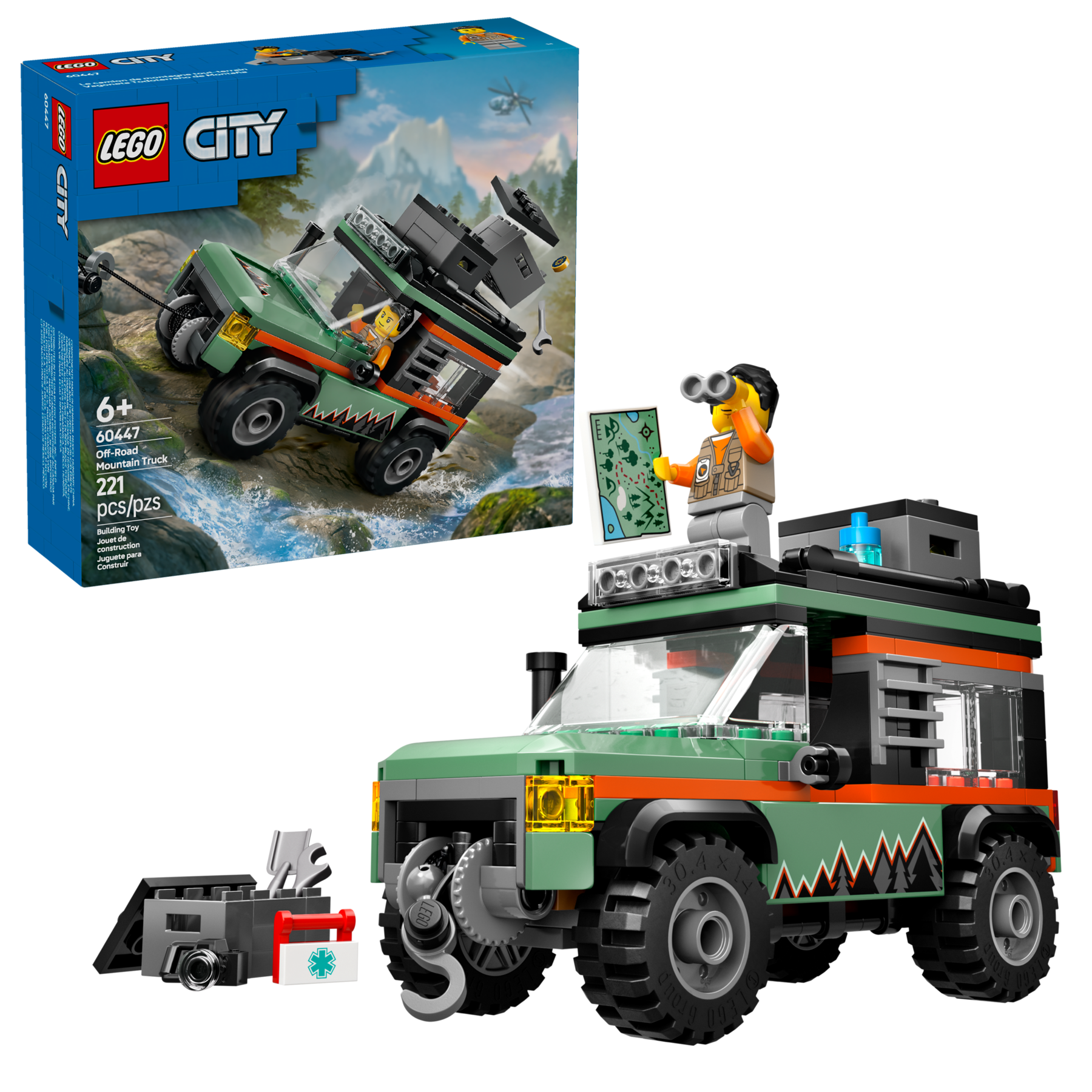 LEGO City Górska terenówka 4x4 SUV z wyciągarką 60447