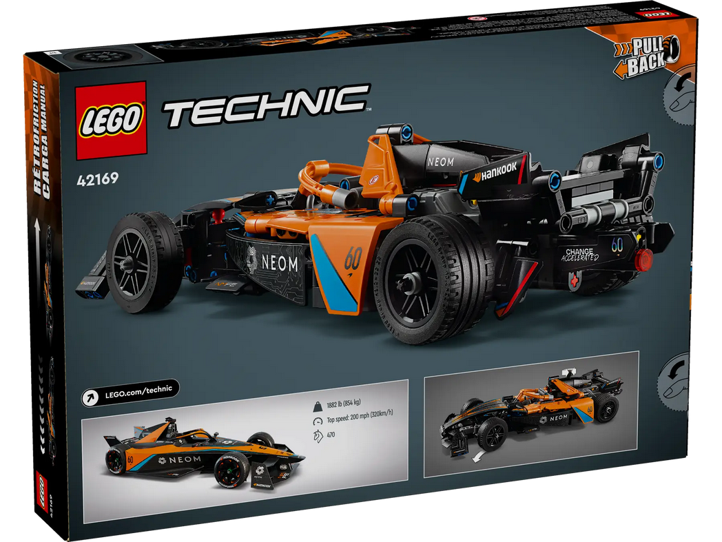 LEGO Technic NEOM McLaren Formula E Race Car 42169 | Bolid wyścigowy 9+