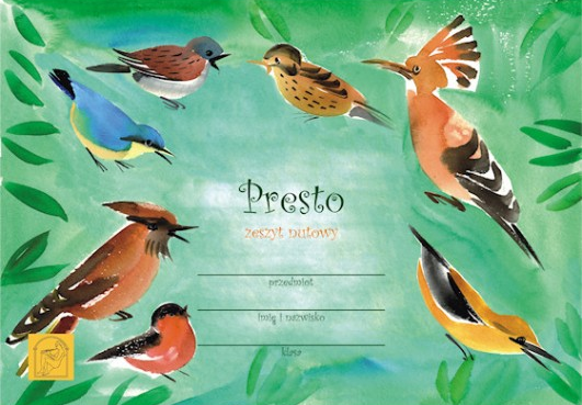 Zeszyt nutowy do nut PRESTO A5 pięciolinia 8 mm