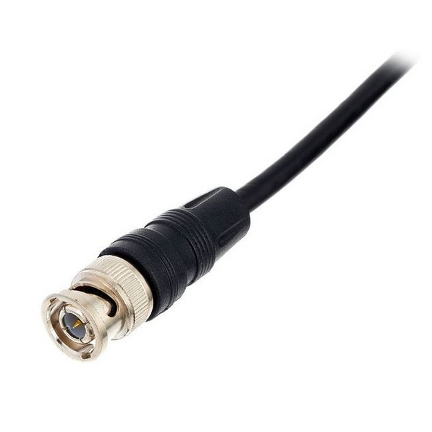 Kabel przewód antenowy BNC 5 m czarny 50 Ohm RG58 pro snake