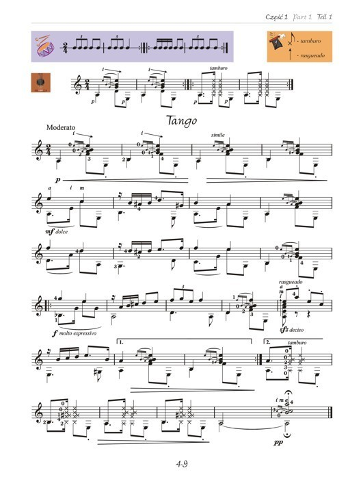 Podręcznik książka Euterpe Stachak Tatiana Gitara ekstra klasa