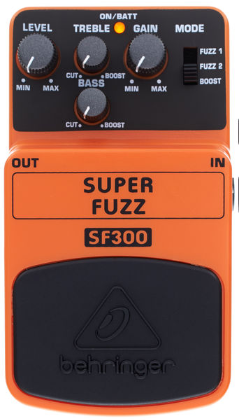 Efekt gitarowy Behringer SF300 Super Fuzz Przester Zasilacz 9V ZESTAW