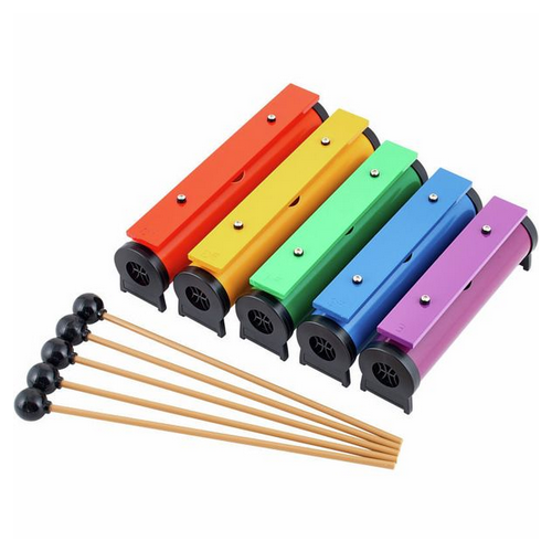 Dzwonki diatoniczne na tubach Rainbow TRCB-5 5 dźwięków C2 D2 F2 G2 A2