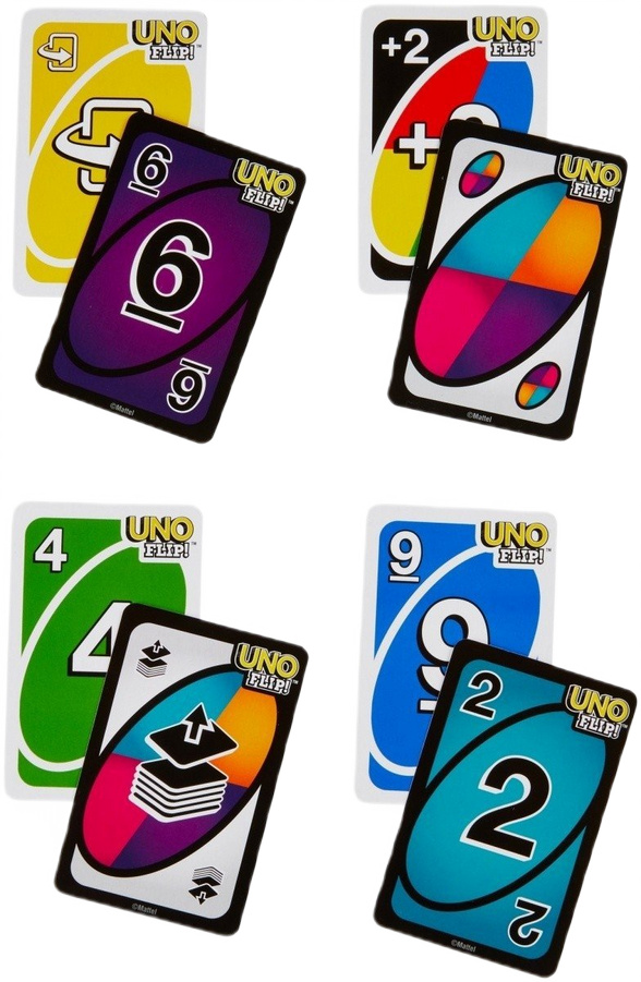 UNO FLIP! Mattel Gra karciana karty dwustronne do gry dla całej rodziny