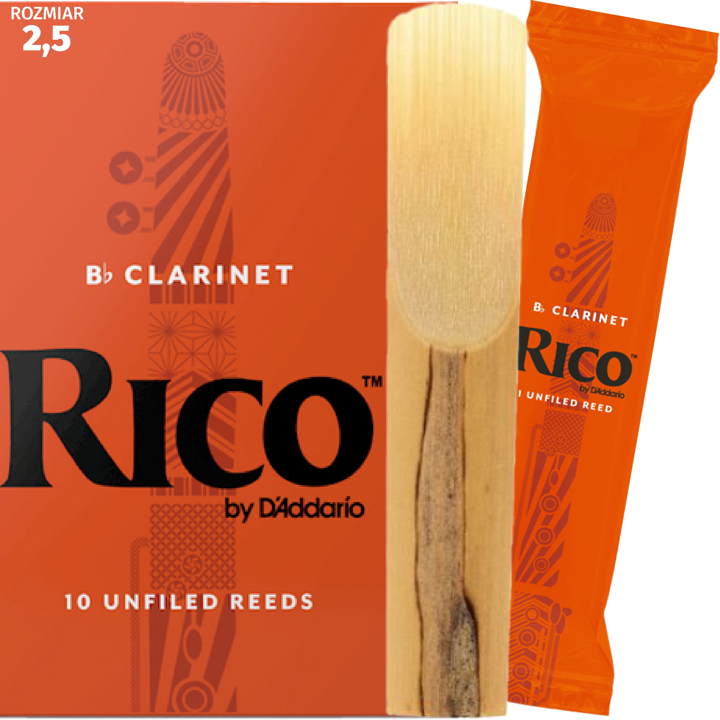 Stroik klarnet Bb 2,5 RICO Daddario RCA1025 1 szt.