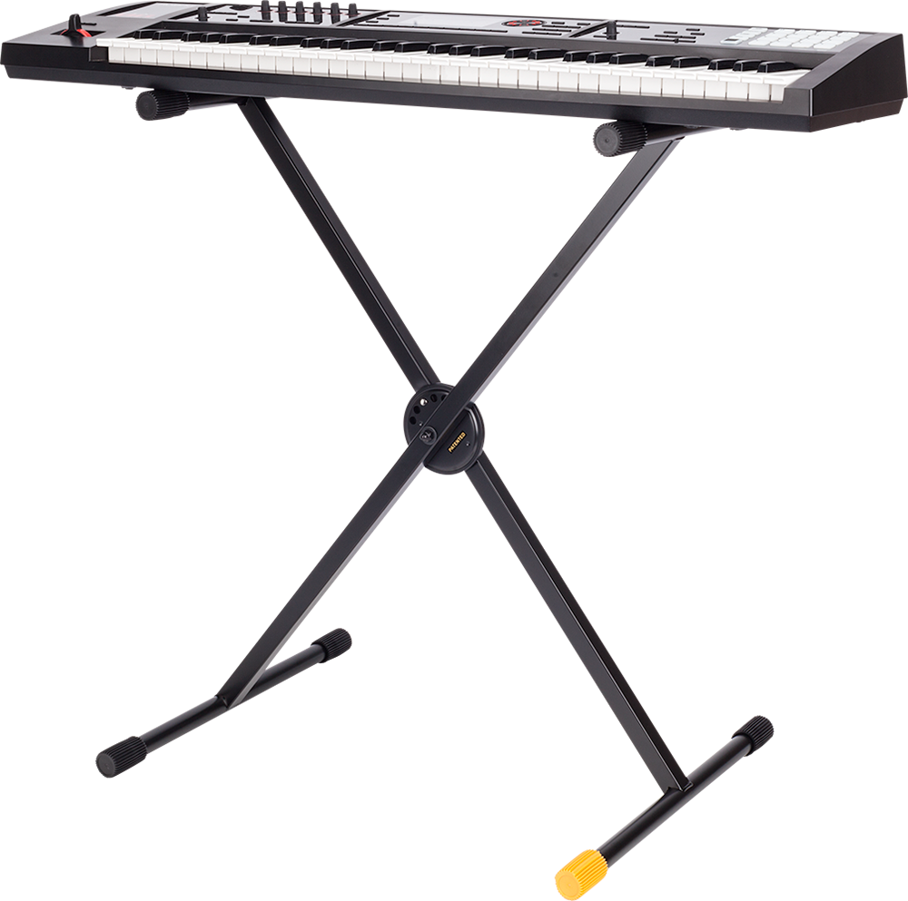 Stabilny statyw pod keyboard pianino Hercules KS110B z systemem EZ-LOK
