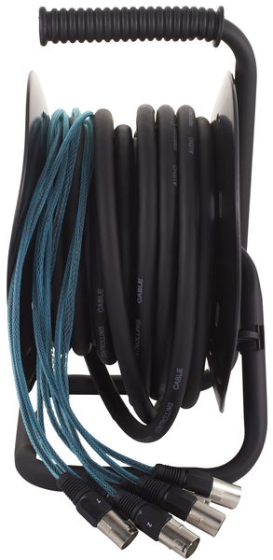 Kabel wieloparowy multicore mikrofonowy 8x XLR 15m bęben the sssnake MCT 8