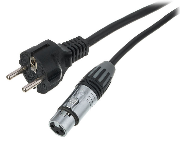 Kabel hybrydowy zasilająco-sygnałowy mikrofonowy XLR IEC 5m the sssnake