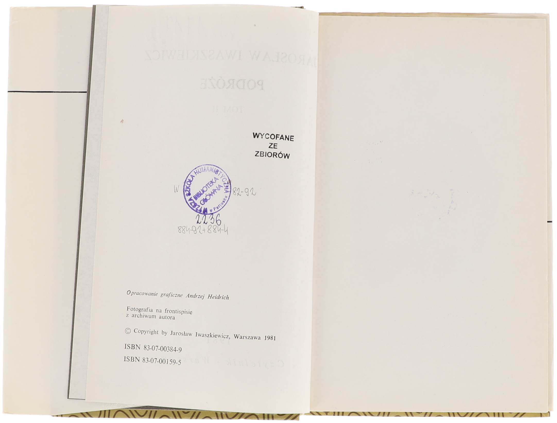 Jarosław Iwaszkiewicz Podróże Tom I i II seria Dzieła 1981