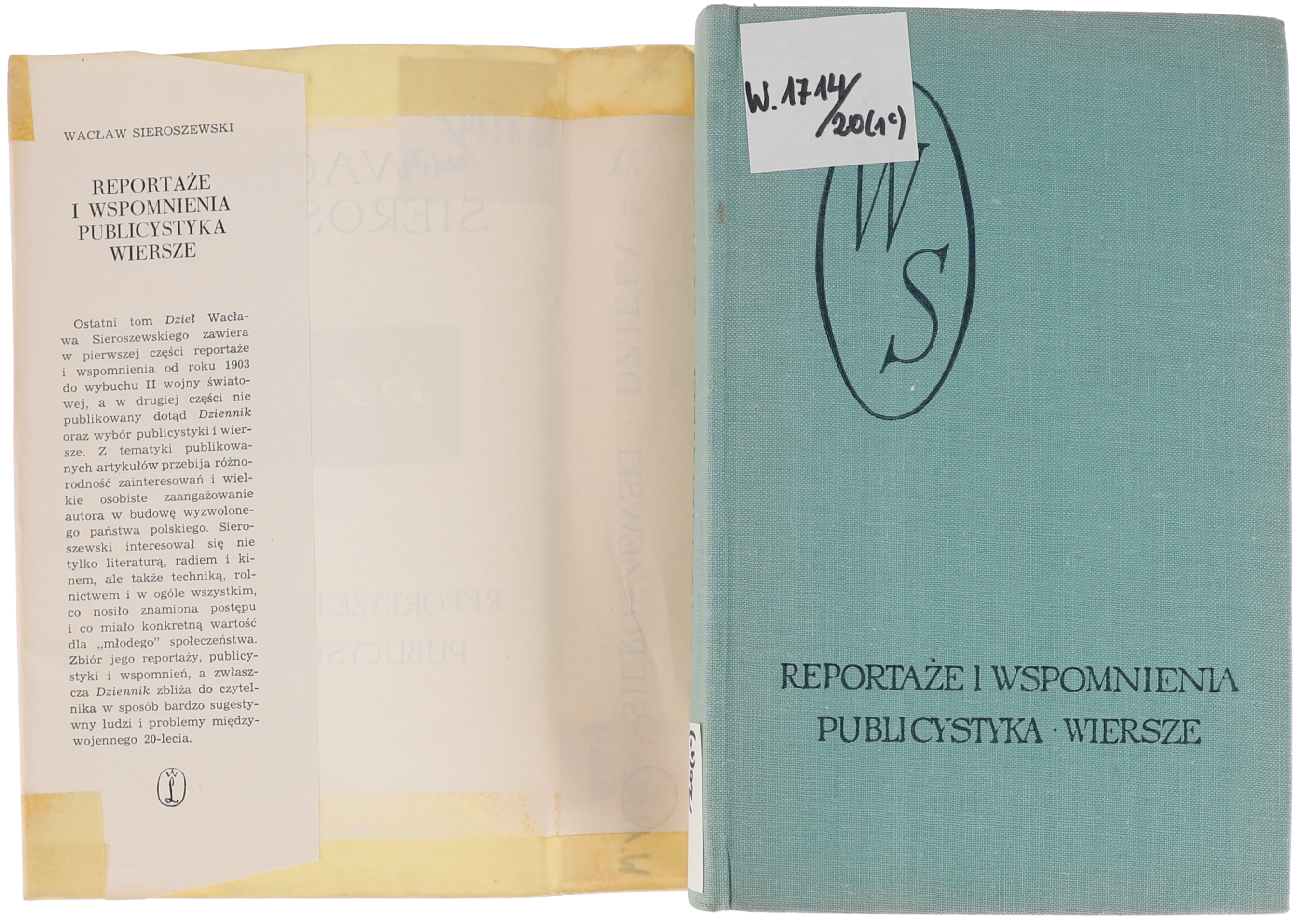 Sieroszewski Reportaże i wspomnienia DziełaXX 1963
