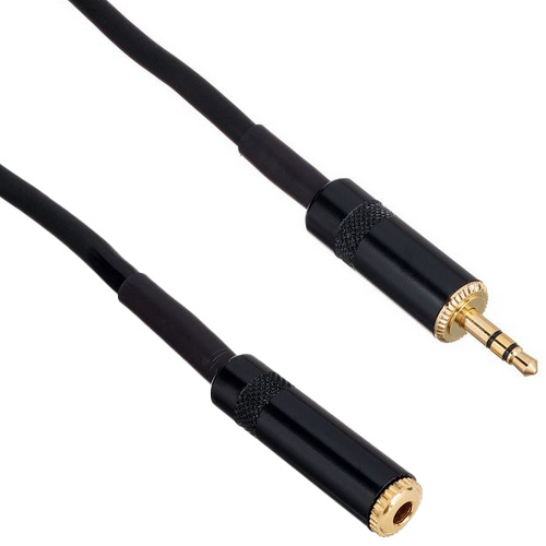 Kabel audio sygnałowy mini Jack 6,3 mm stereo przedłużacz do słuchawek 3 m