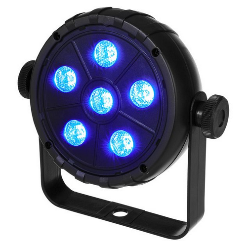 Lampa 6x3W USB-C 6 LED RGB USB Party reflektor dyskotekowy na imprezę