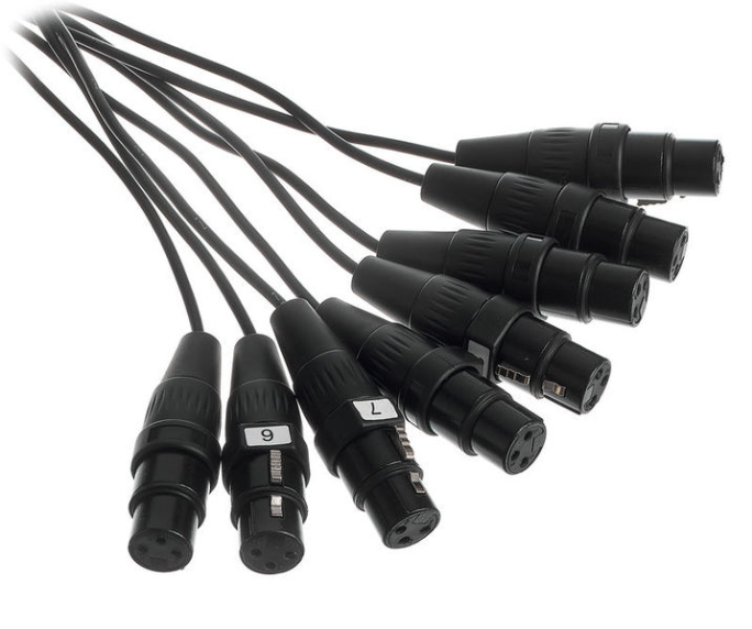 Kabel wieloparowy multicore audio mikrofonowy 8x XLR 10 m the sssnake