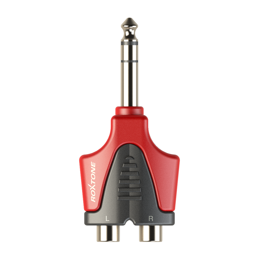 Redukcja adapter przejściówka RCA Jack 6,3 mm RPAN330