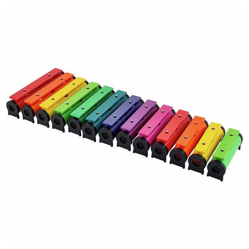 Dzwonki diatoniczne na tubach Rainbow TRCB-13 13 dźwięków C2-F3 w tym F# B