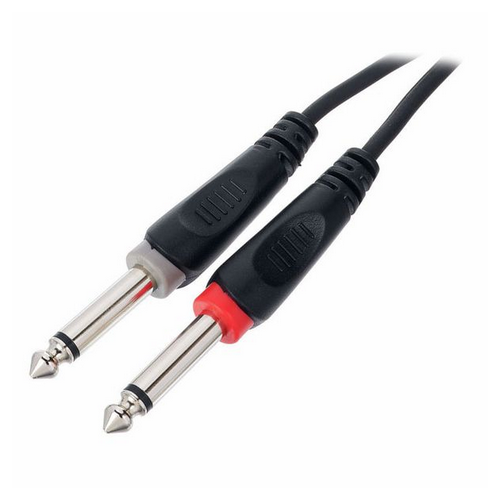 Kabel przewód audio sygnałowy 2x Jack 6,3 mm 6 m Cordial EU 6 PP