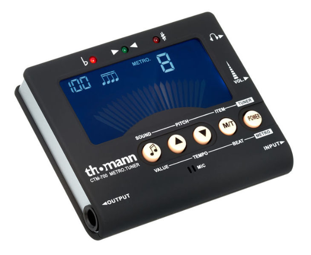 Tuner chromatyczny z metronomem gitara skrzypce dętę Thomann CTM-700