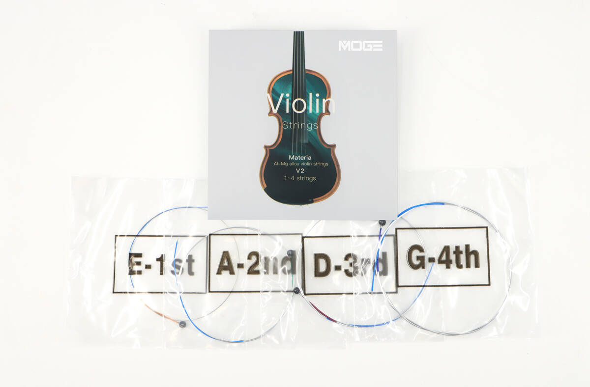 Struny do skrzypiec 3/4 stop aluminium i magnezu MOGE V2 Komplet