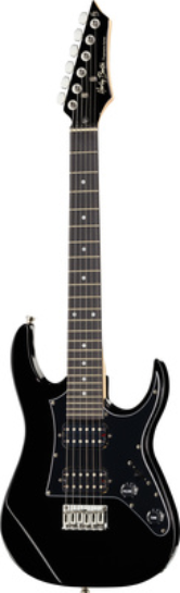 Gitara elektryczna 3/4 dla nastolatka Harley Benton RG-Junior Rock CZARNA