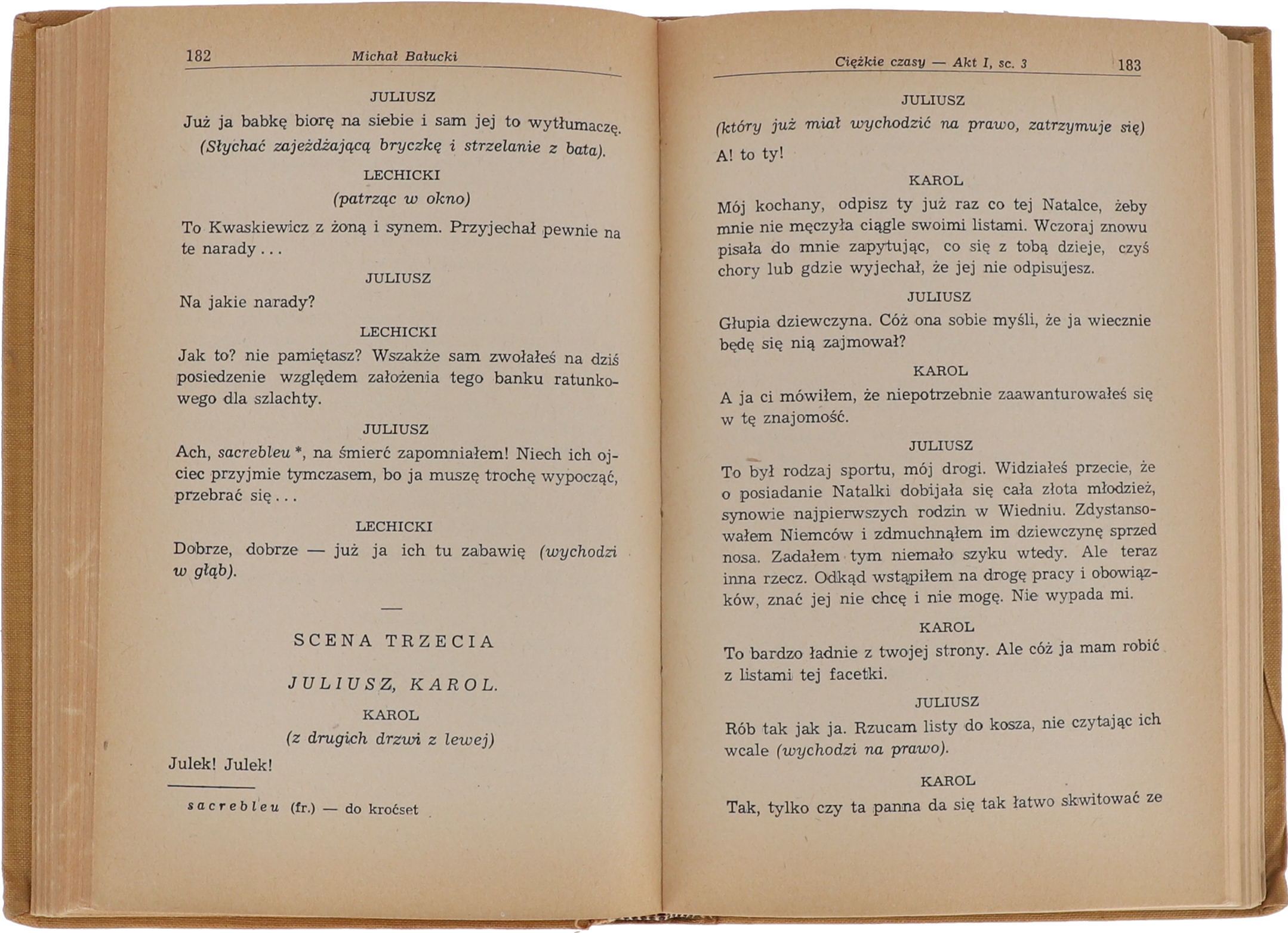 Michał Bałucki Komedie I, II, III seria Pisma wybrane Tom X - XII 1956