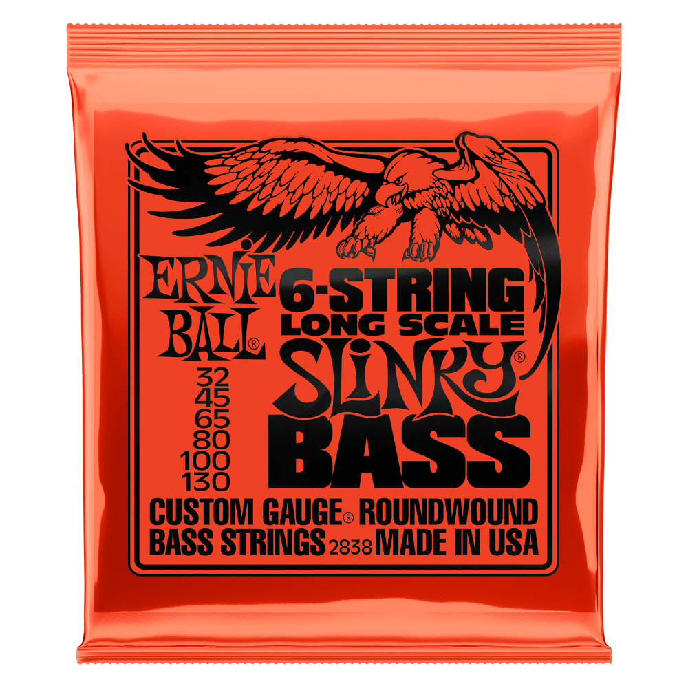 Struny do basu gitary basowej 6 strunowej 32-130 Ernie Ball 2838