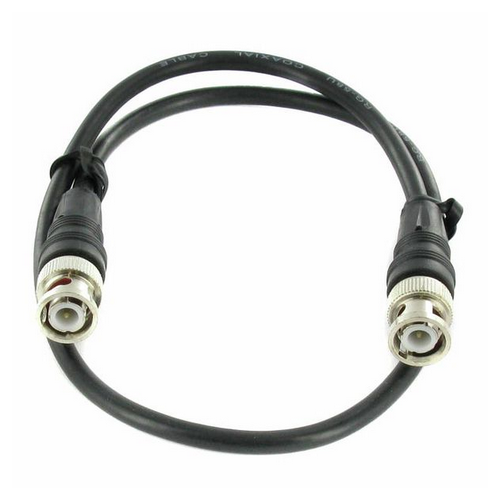 Kabel przewód antenowy BNC 0,5 m czarny 50 Ohm RG58 pro snake