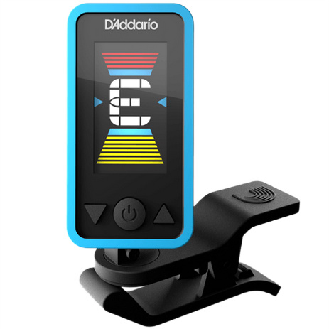 Tuner chromatyczny do każdej gitary D'Addario Eclipse PW-CT-17BU niebieski