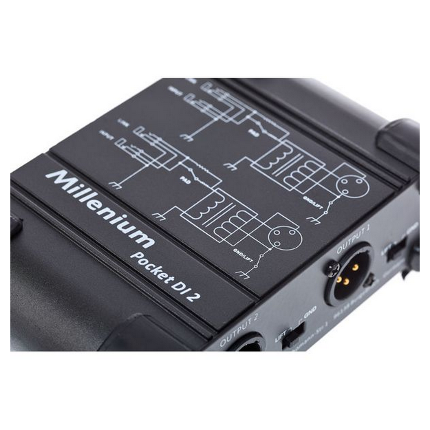 Pasywny 2-kanałowy moduł DI Box Dual/Mono Millenium Pocket DI 2
