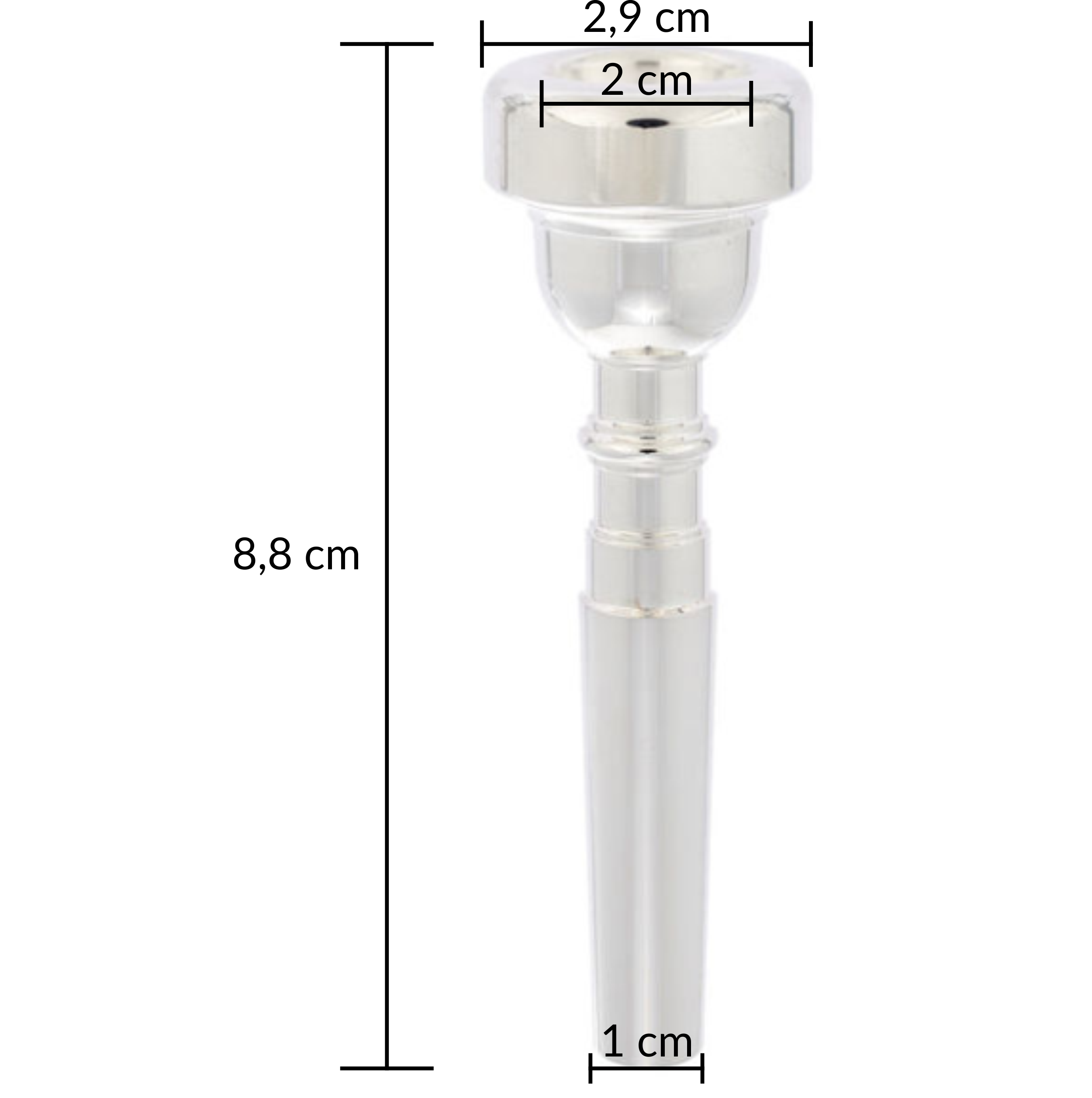 Ustnik do trąbki Thomann 7C posrebrzany