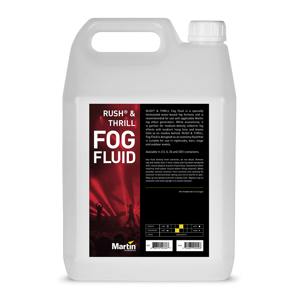 Płyn do dymu Imprezy Kluby Wesela Bezwonny Biały Martin Rush Fog Fluid 5L