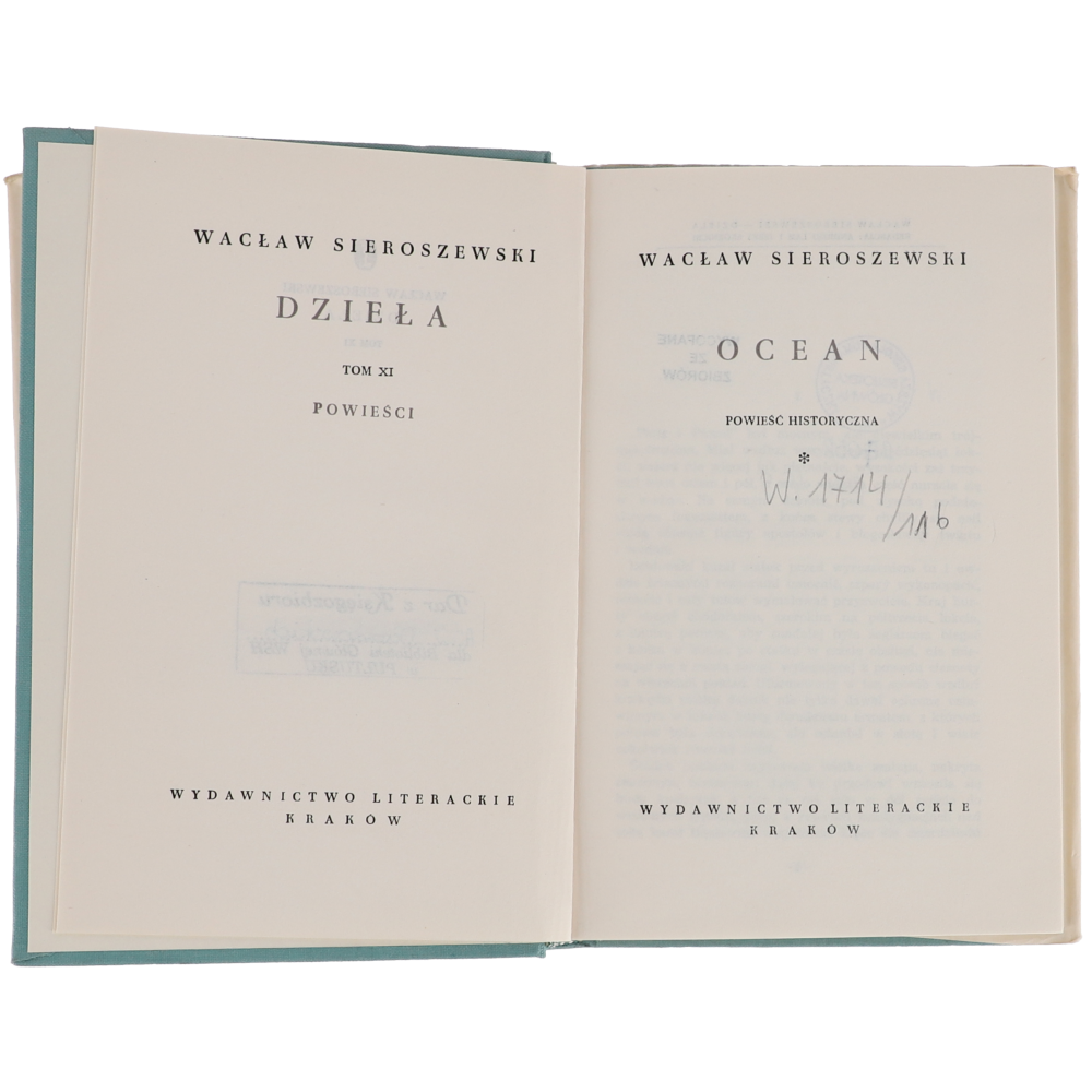 Wacław Sieroszewski Ocean Części I i II 1963