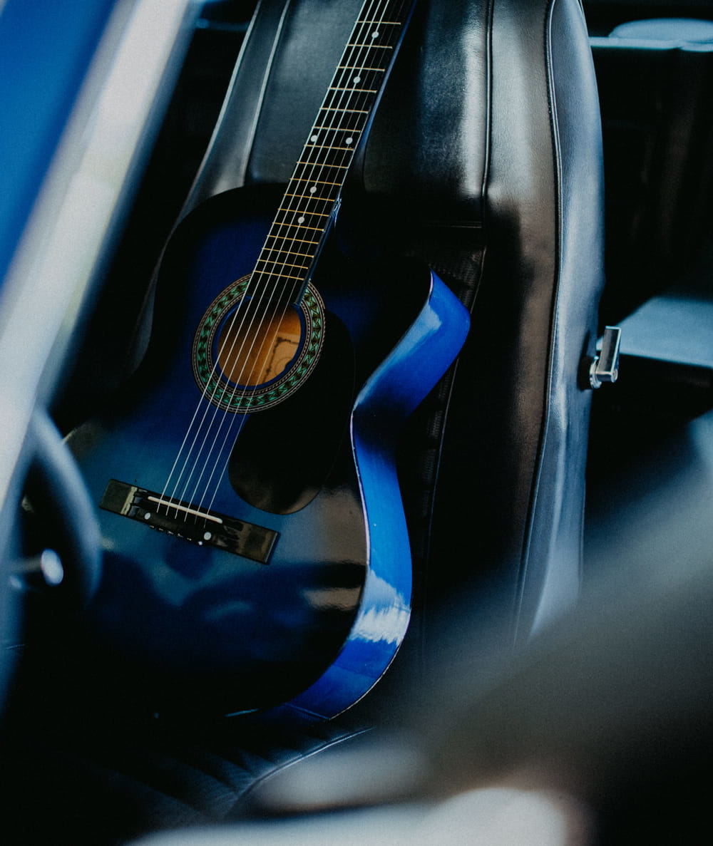 Gitara akustyczna Castelo 4/4 Vintage Niebieska od 12 lat dzieci i dorosłych