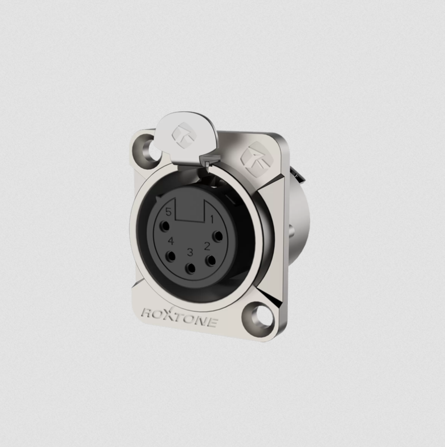 Gniazdo tablicowe panelowe Roxtone XLR RX5FD-NT
