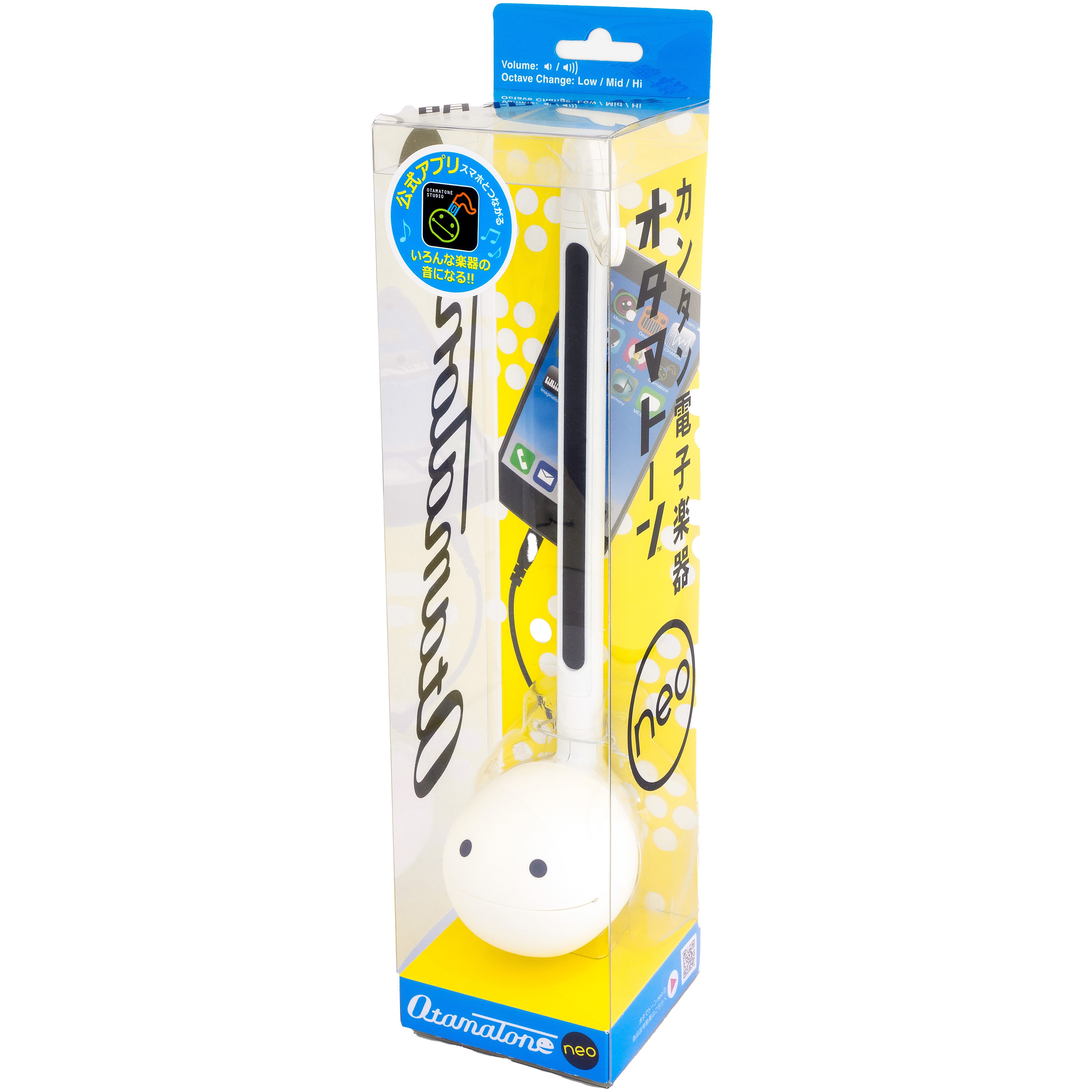 Otamatone Neo Biały Instrument Syntezator Maywa Denki 28,5 cm Android iOS