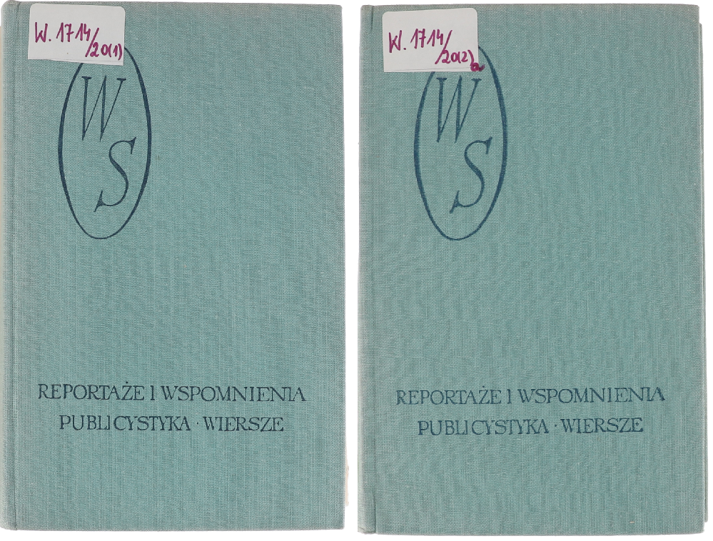 Wacław Sieroszewski Reportaże i wspomnienia 1963